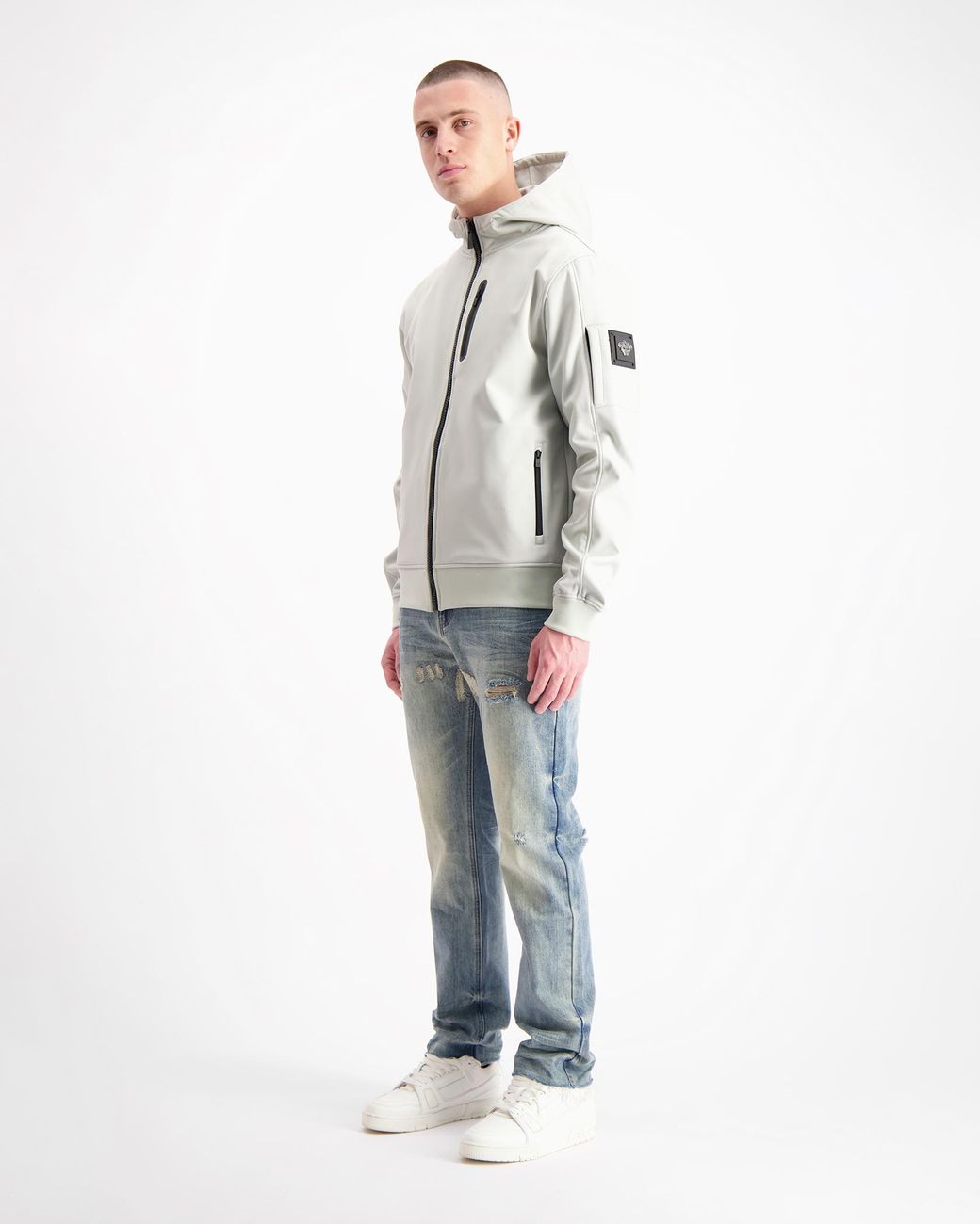BLACK BANANAS Commander Softshell Jas in het Gray voor heren
