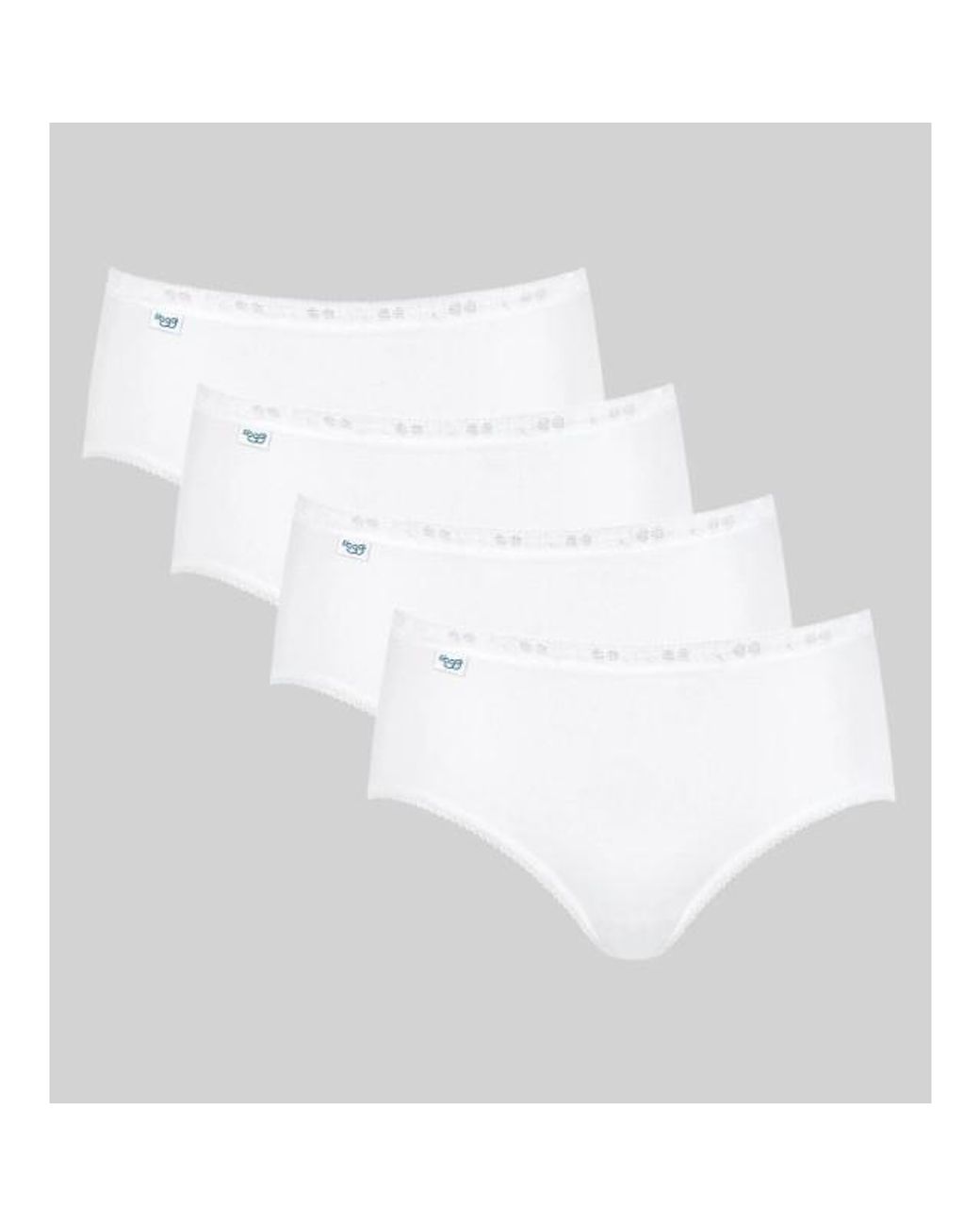 Sloggi Basic+ Midi 4-Pack in het White