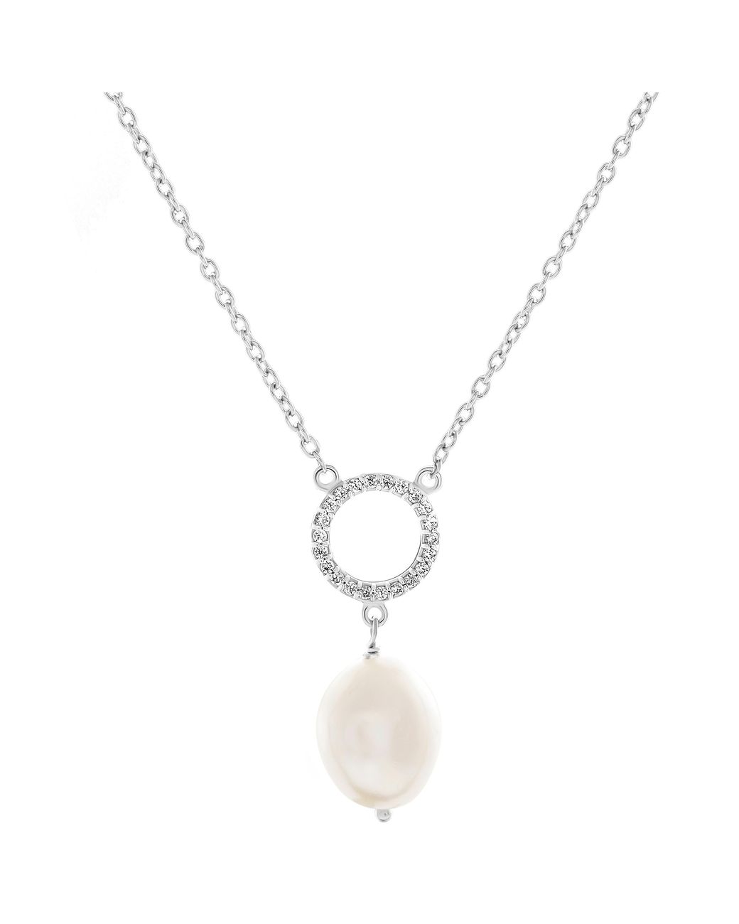 Orphelia Metallic 'Spa' 925 Sterling Set: Necklace + Earrings