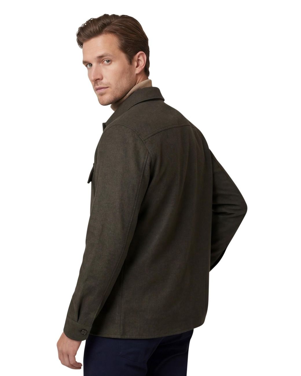 Profuomo Overshirt Cutaway in het Black voor heren