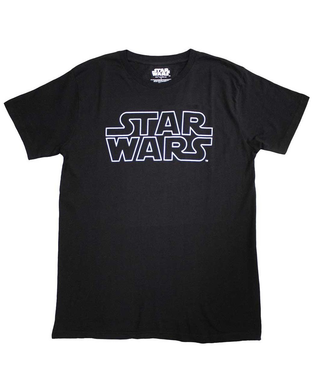 Star Wars Black Adult Logo T-Shirt