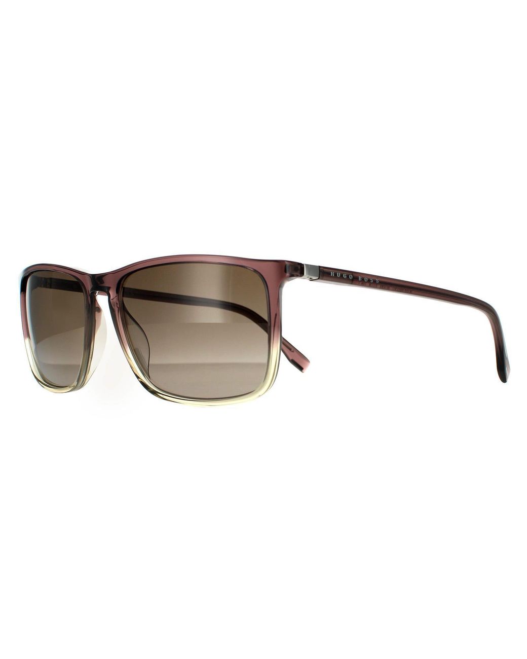 Boss Square Grau Gradient Sonnenbrille in Brown für Herren