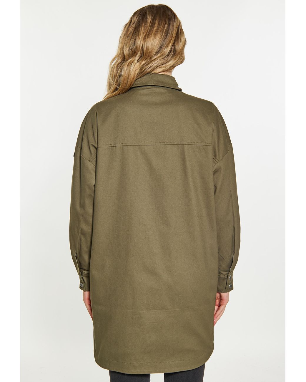 Dreimaster Jas Dames Militaire Olijf in het Green
