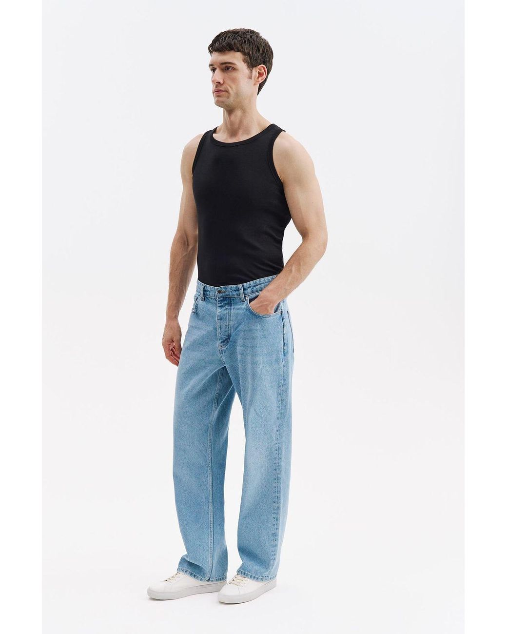 Giesto Blue Cotton-Lycra T-Shirt for men