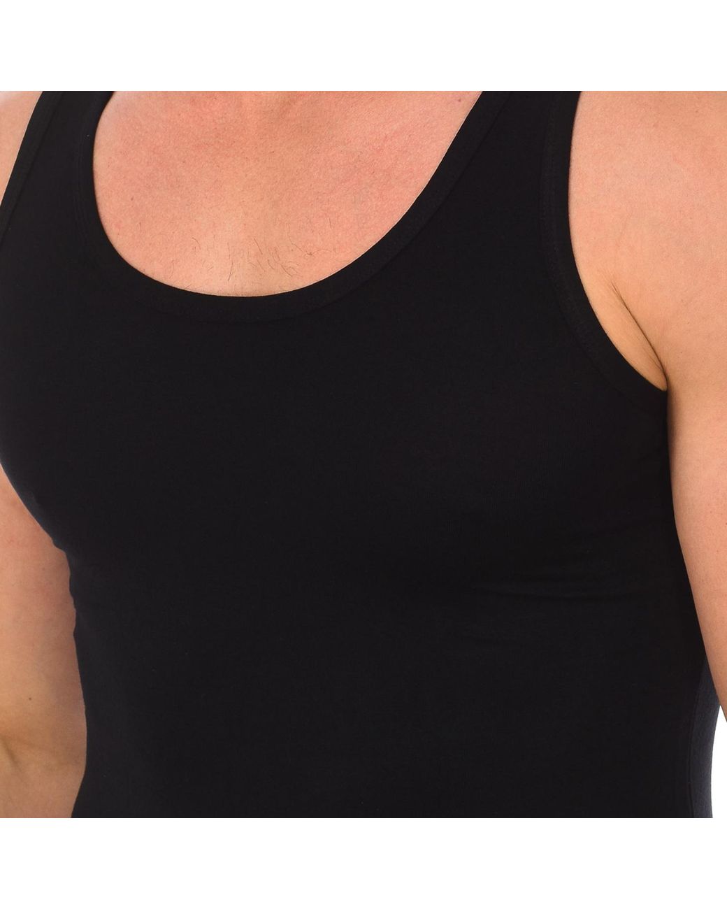 Q En Black Sleeveless Bamboo Undershirt Q600 for men