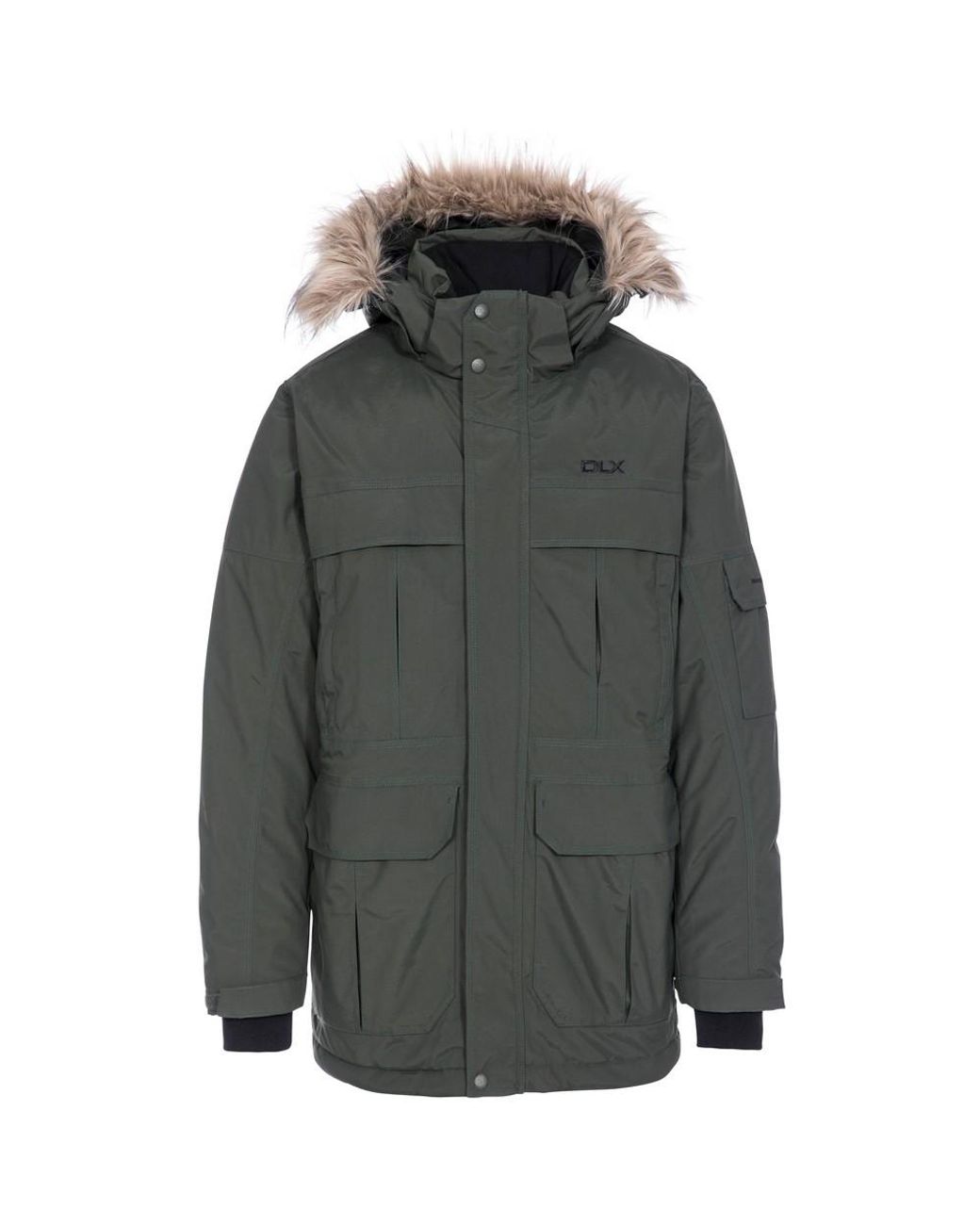 Trespass Gray Highland Waterproof Parka Jacket for men