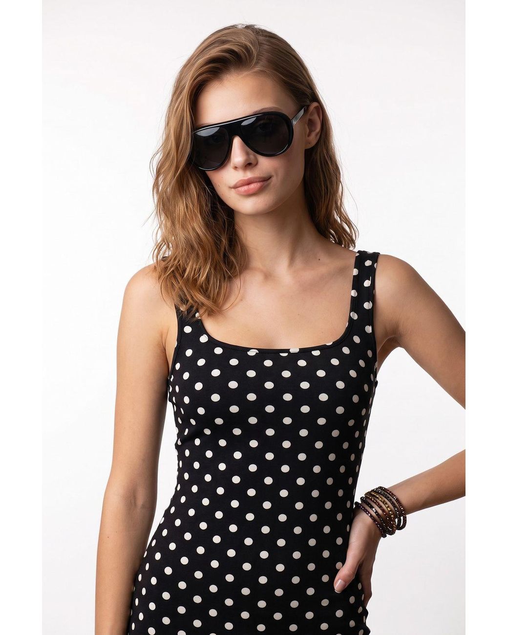MixRay Black Cotton Maxi Dress