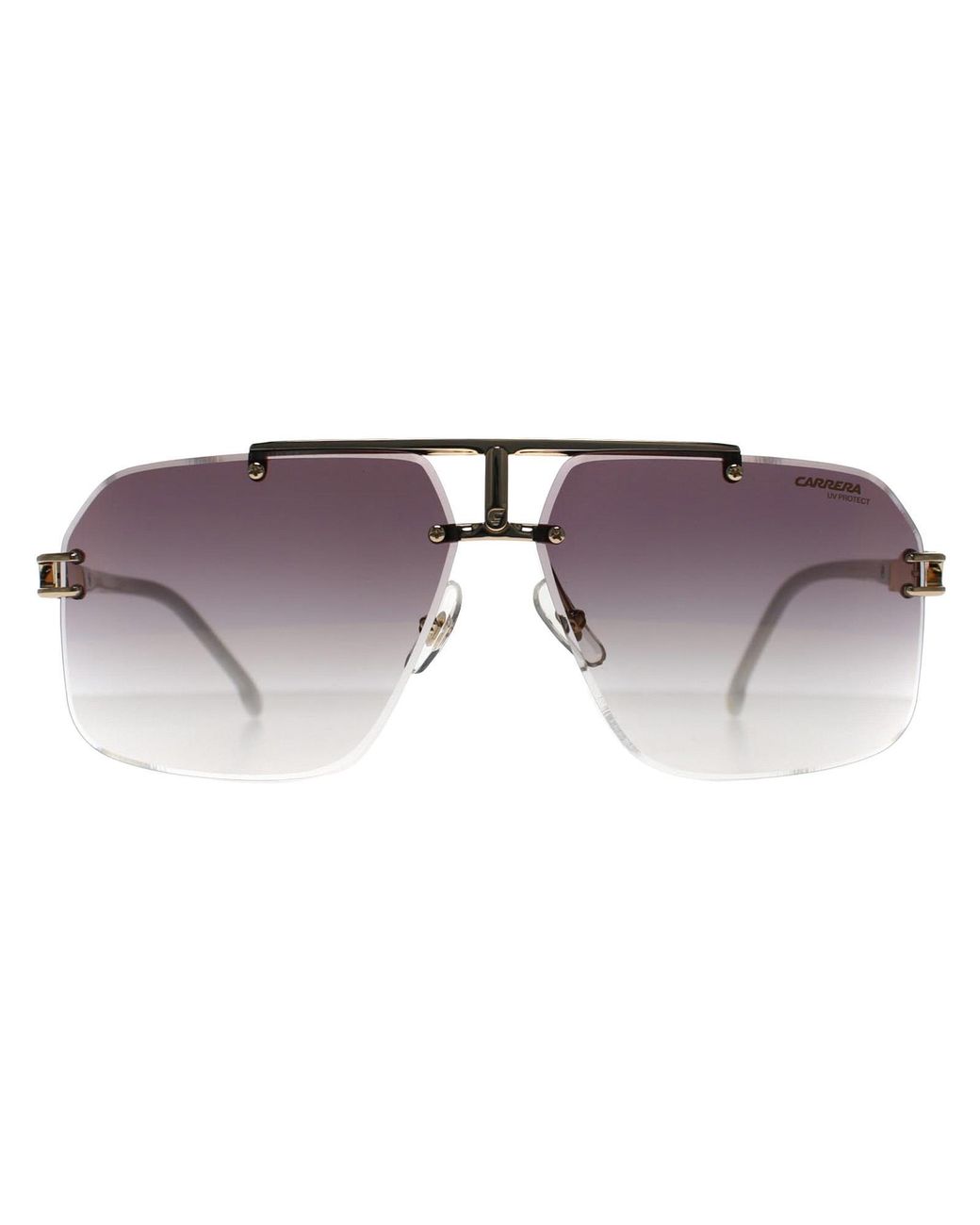 Carrera Purple Rimless Ivory Mirror On Burgundy Gradient 1054/S Metal for men