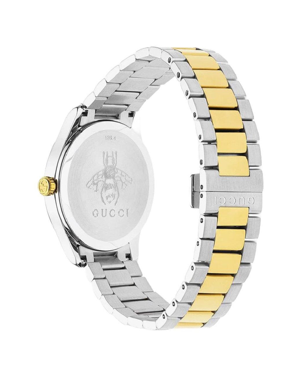 Gucci Ya1264075 G-Timeless Tweekleurig Herenhorloge in het Metallic voor heren