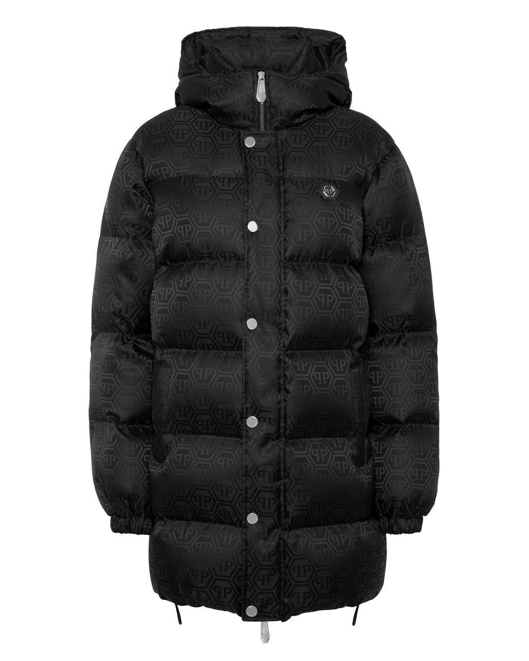 Philipp Plein Puffer Jacket Monogram in het Black