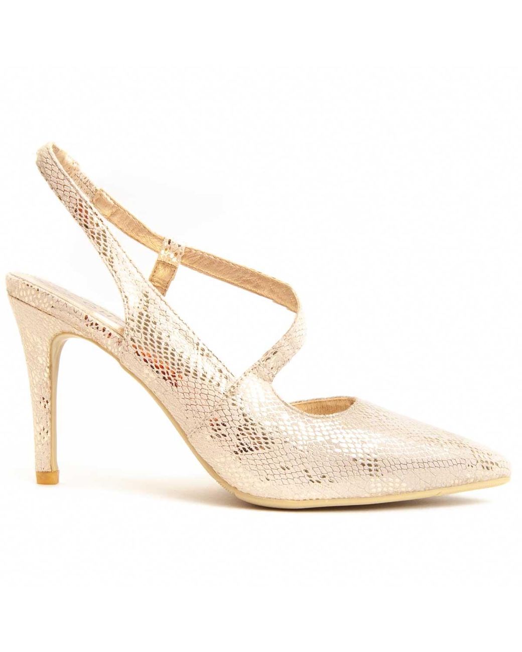 Montevita Metallic Heel Shoe Viva2