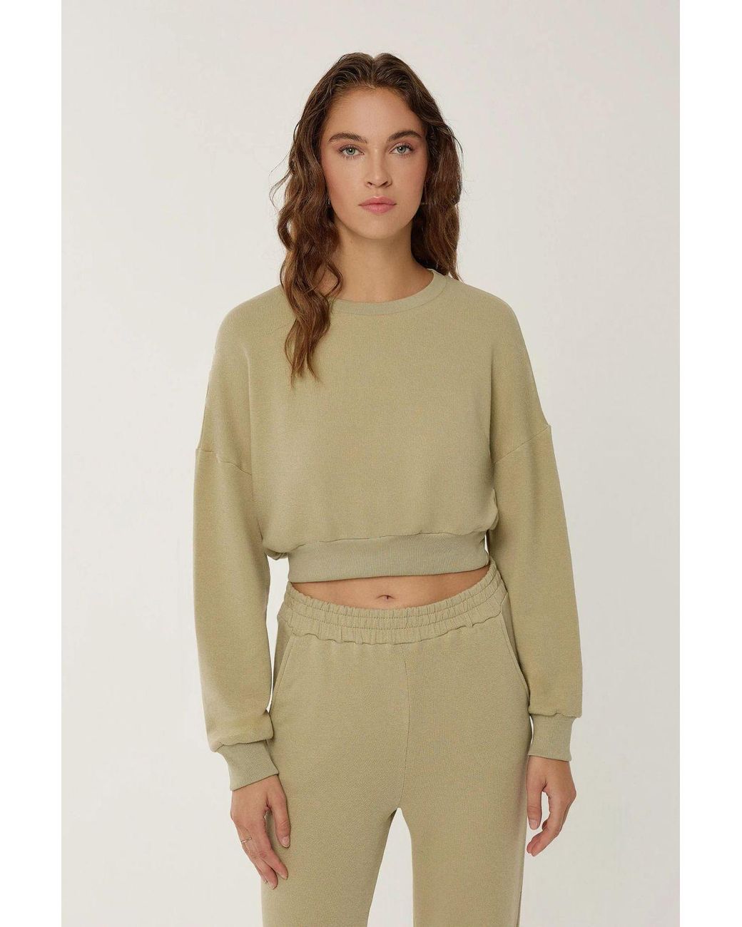 Hiccup Green Cropped Sweatshirt