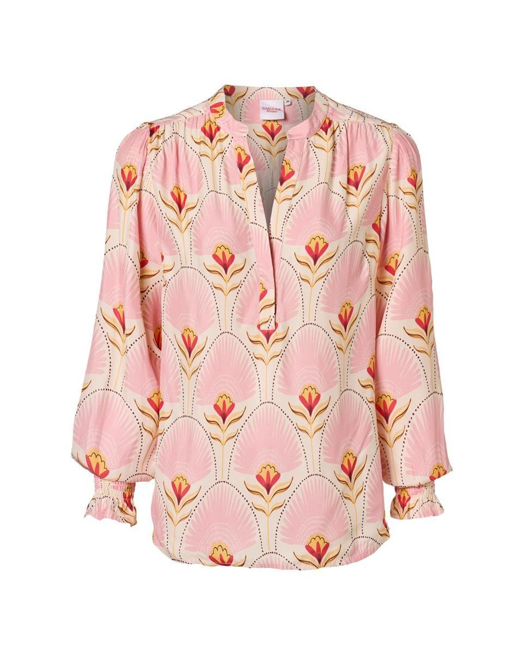 Mart Visser Caroline Tensen Malmo Blouse Lichtroze Multi in het Pink