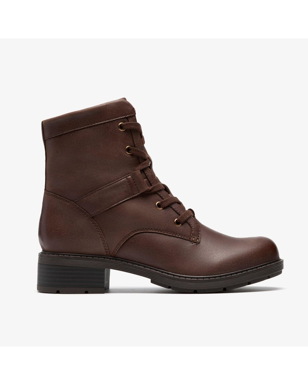 Clarks Brown Hearth Parker Leather Boots
