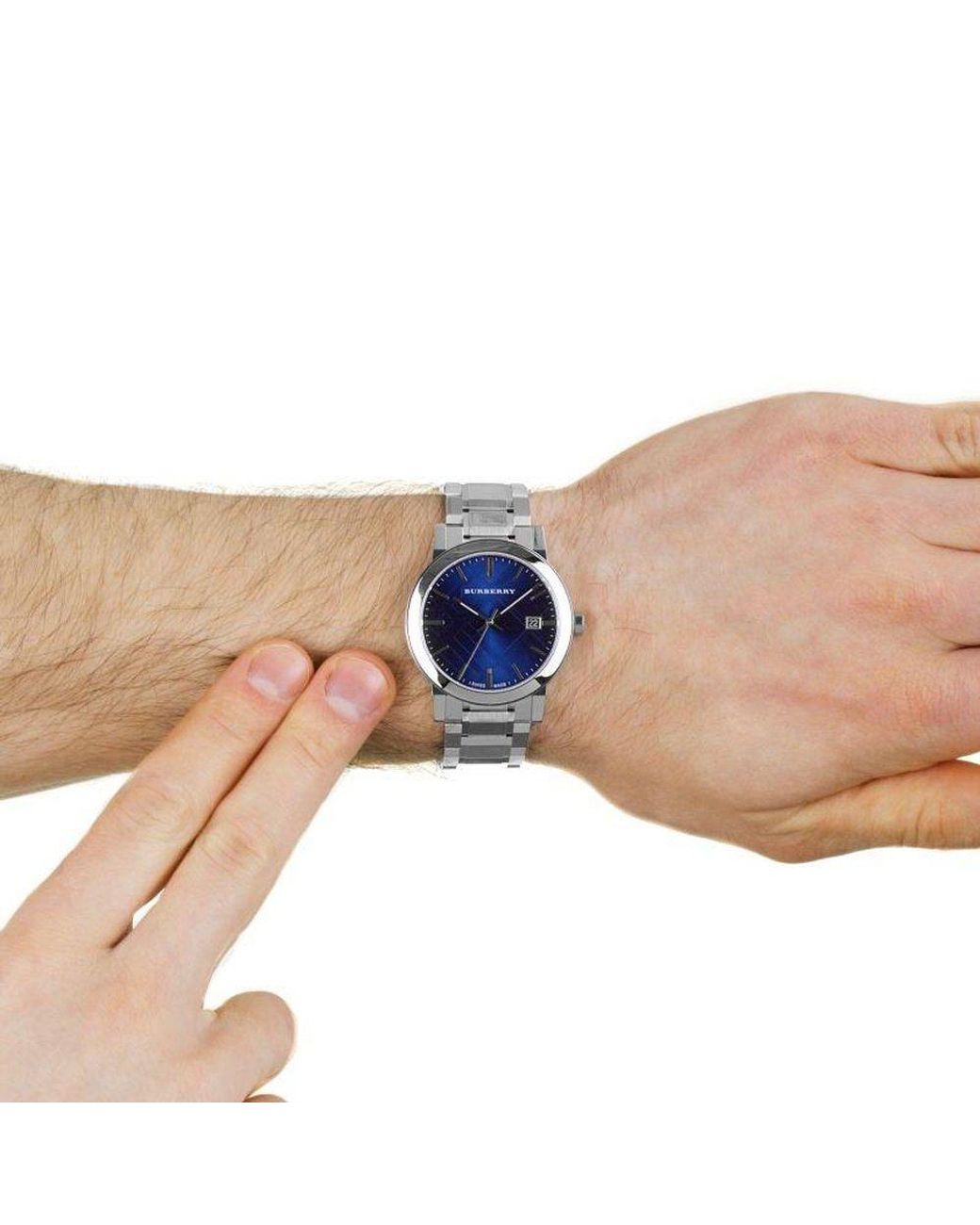 Burberry Bu9031 Herenhorloge in het Blue voor heren