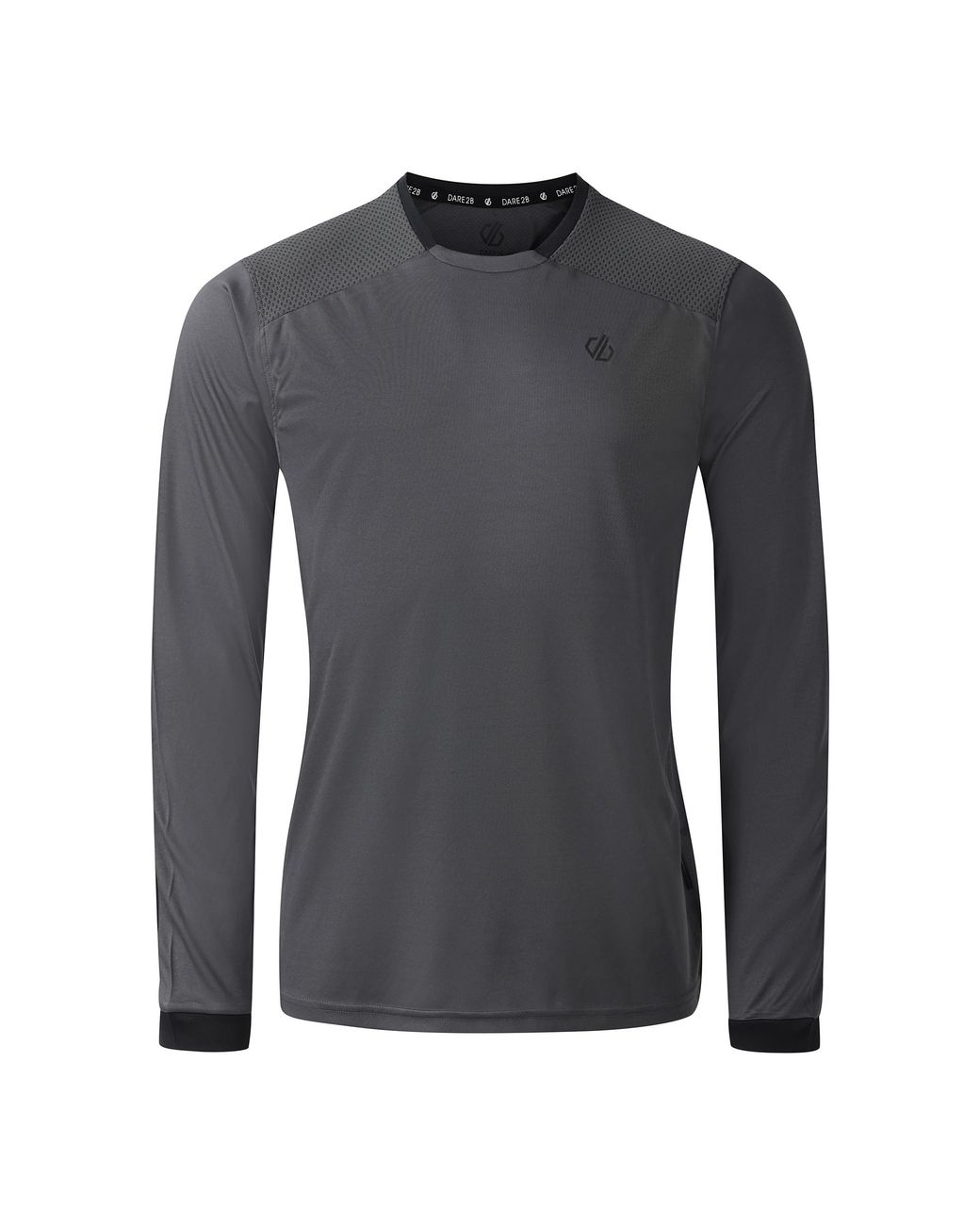 Dare 2b Gray Trackstand Ace Long-Sleeved T-Shirt (Magnet) for men