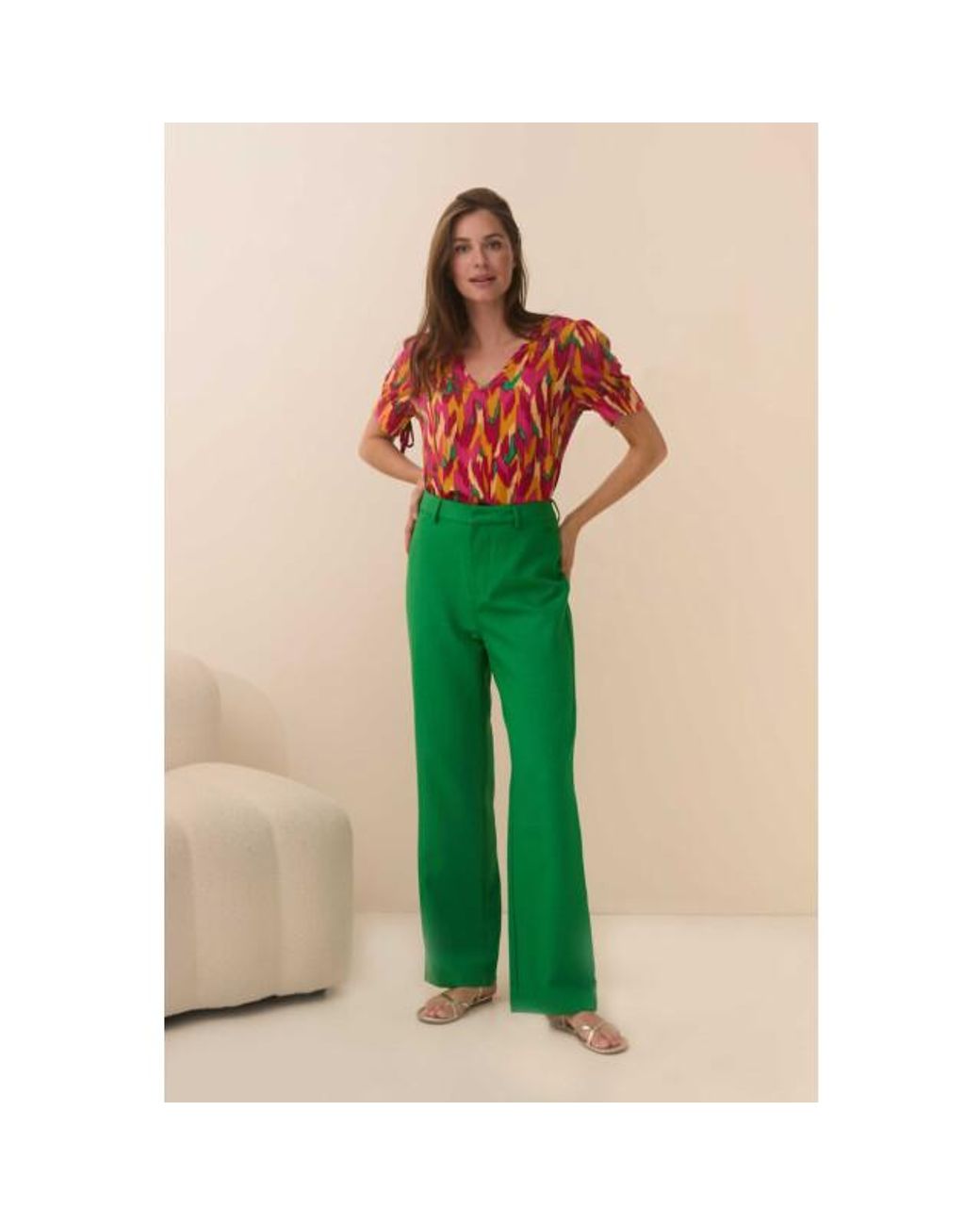 Lofty Manner Blouse Imani Color in het Red