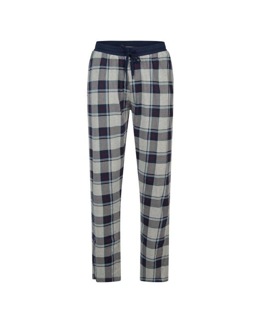 Phil & Co. Berlin Pyjama Set Lang Blauw/Grijs Geruit in het Blue voor heren