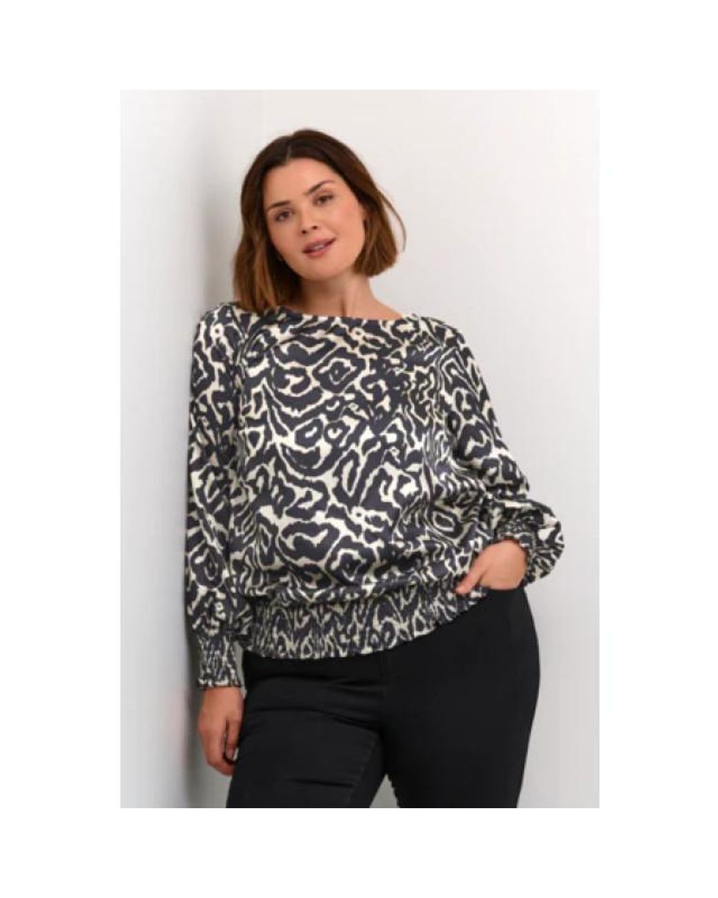 Kaffe Kcmathilda Blouse in het Black