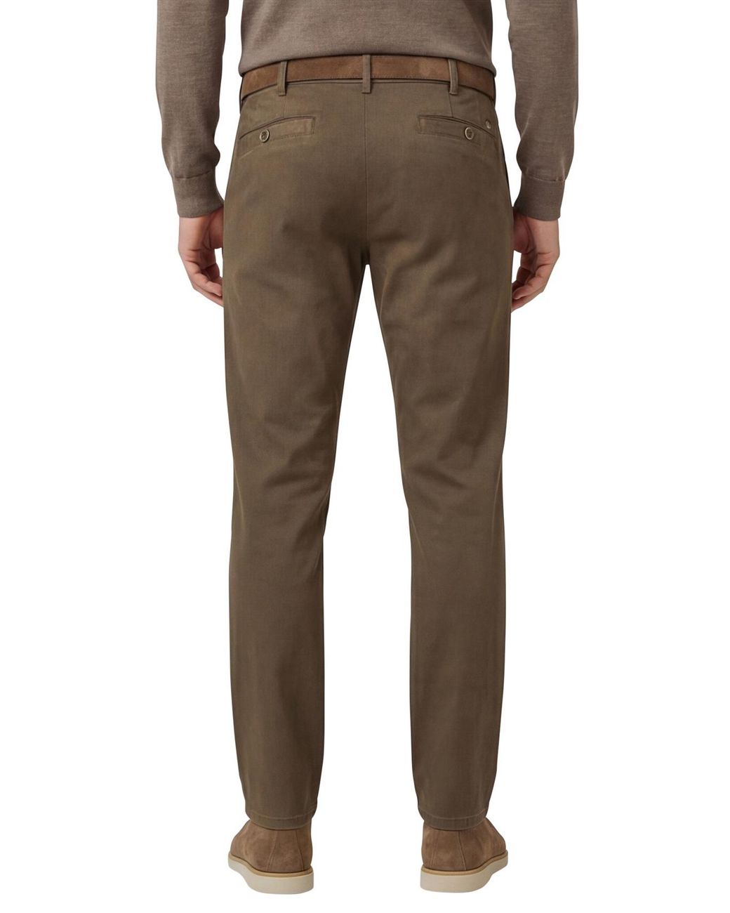 Meyer New York Flatfront Broek Katoen in het Brown voor heren