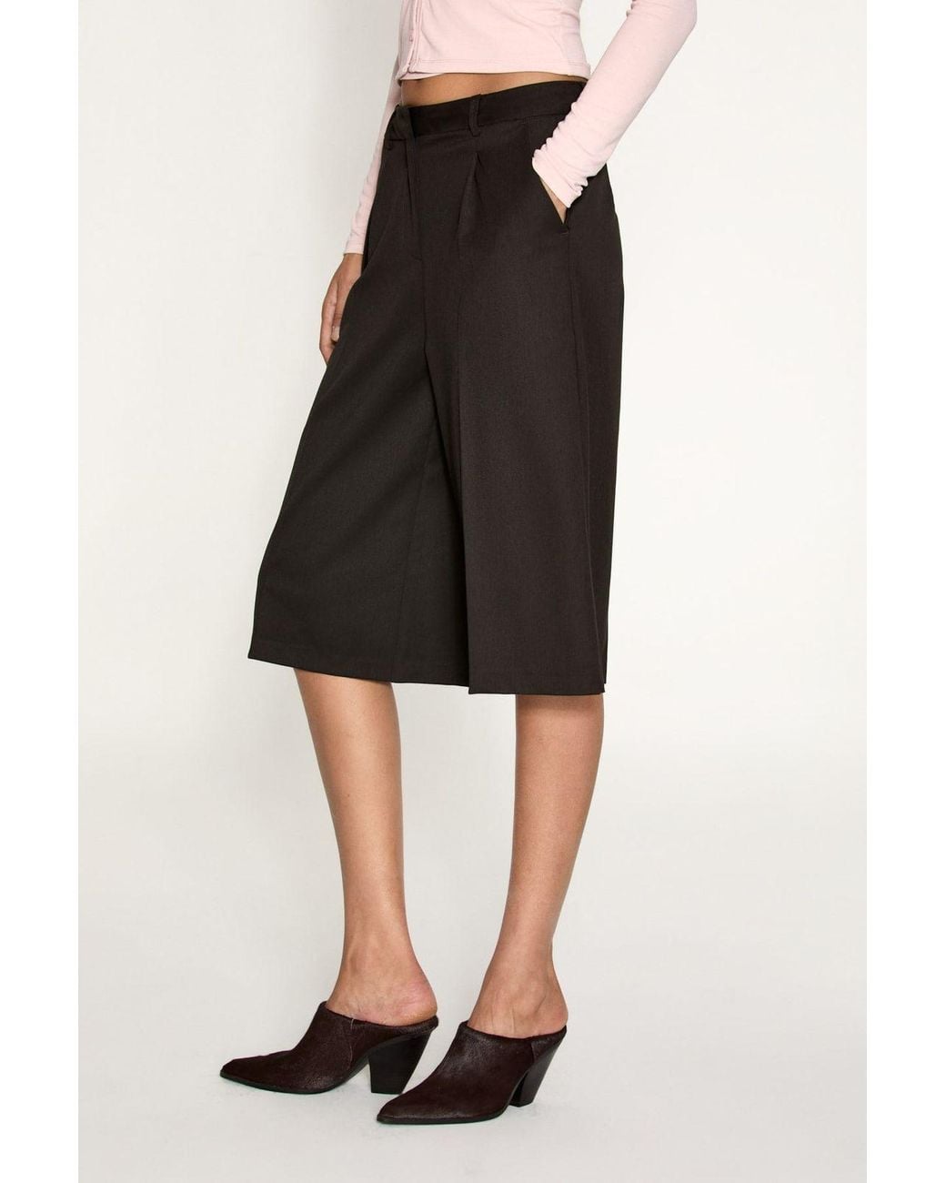 Grimelange Black Regular Fit Straight-Leg Pants