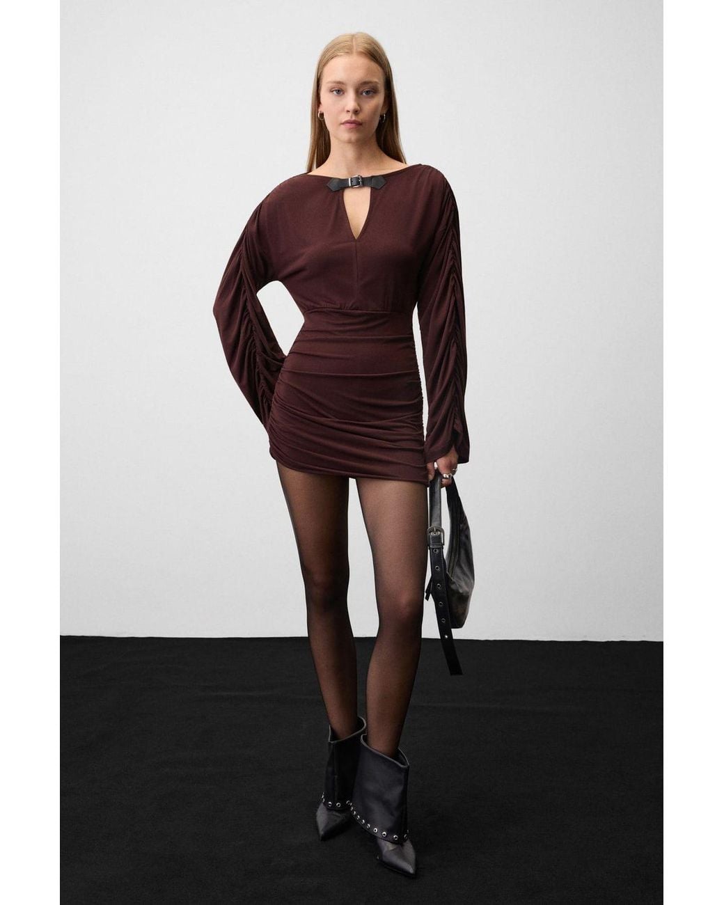 Grimelange Purple Short Mini Skirt
