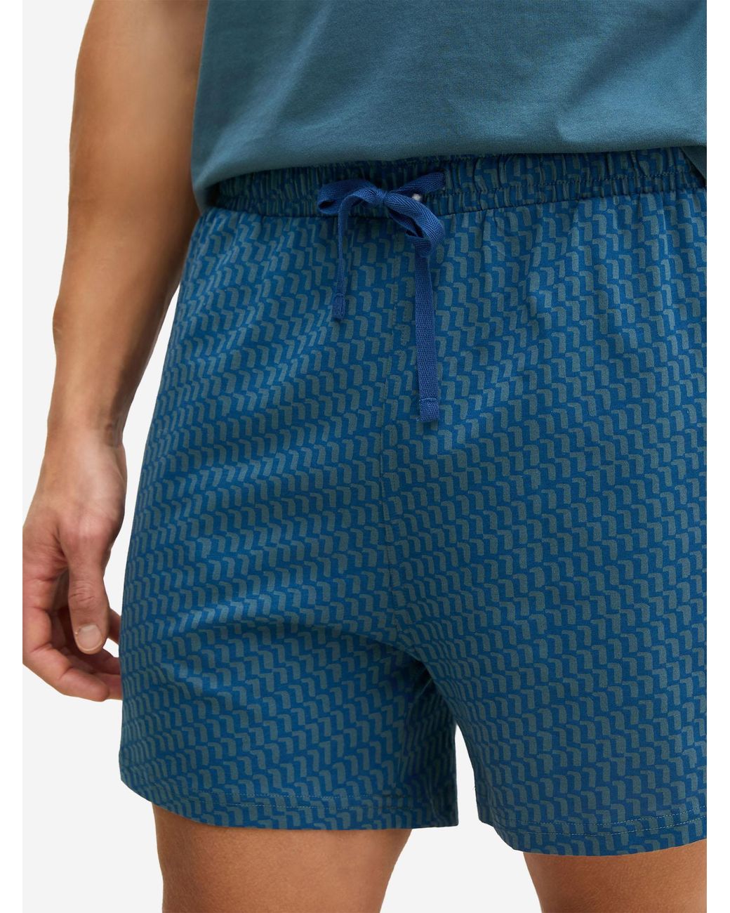 Marc O' Polo Marc O'Polo Mannen Pyjama Mix N Match in het Blue voor heren