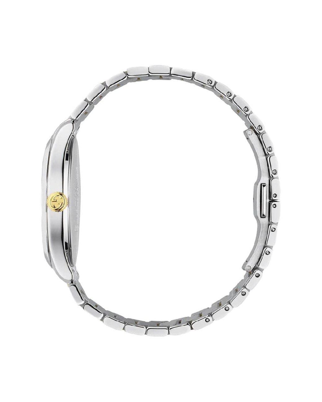 Gucci Ya1264075 G-Timeless Tweekleurig Herenhorloge in het Metallic voor heren