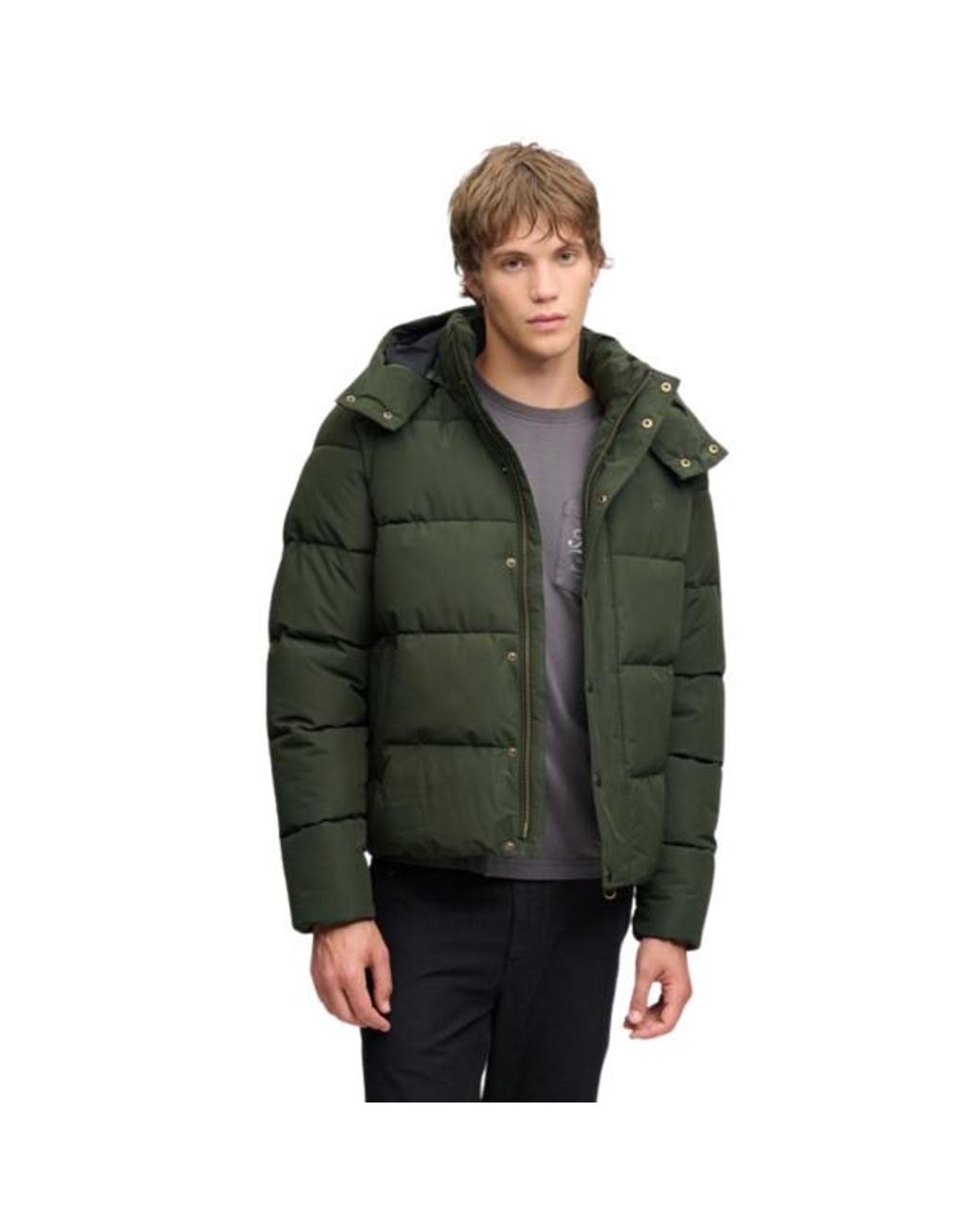 Superdry Casual Winterjas in het Green voor heren
