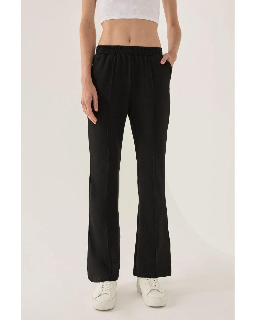 Hiccup Black Flare Sweatpants