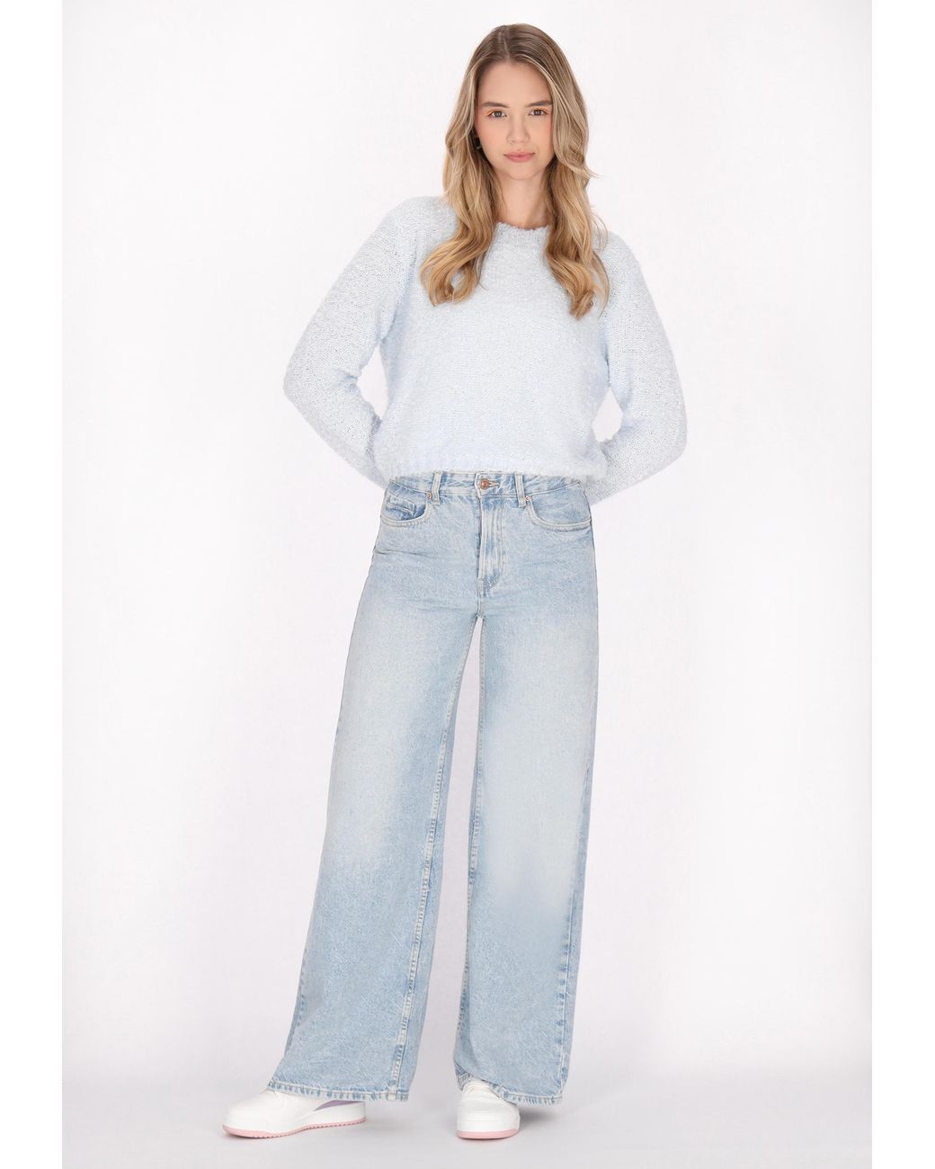 myMo White Pullover Damen