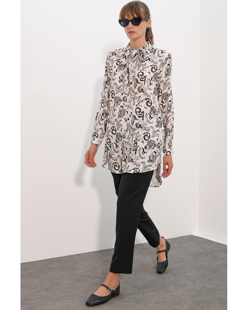 Bigdart Multicolor Long Floral Viscose Shirt
