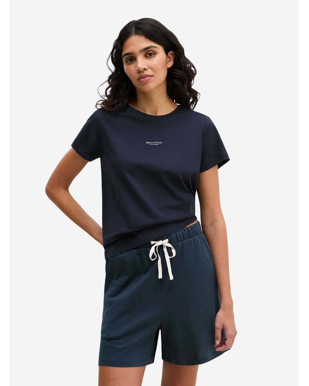 Marc O' Polo Marc O'Polo Vrouwen T-Shirt Mix N Match in het Blue