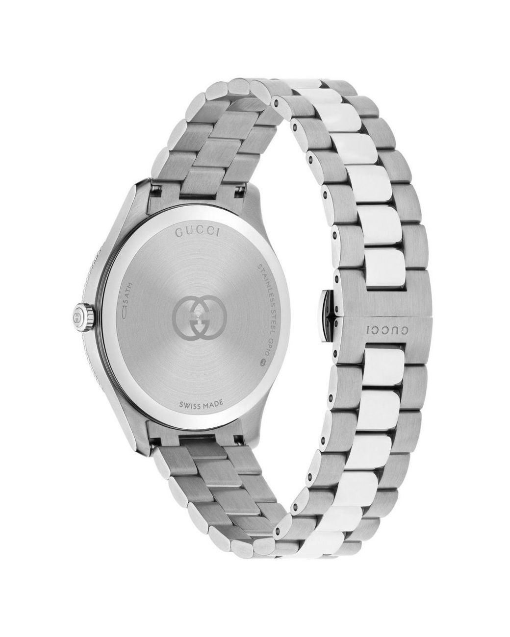 Gucci Ya1264234 G-Timeless Horloge Met Gouden Wijzerplaat Voor in het Metallic voor heren