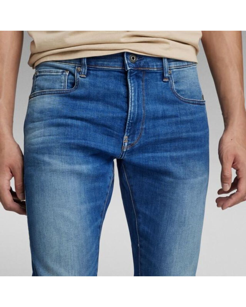 G-Star 51010 8968 6028 Revend Jeans Stret in het Blue voor heren