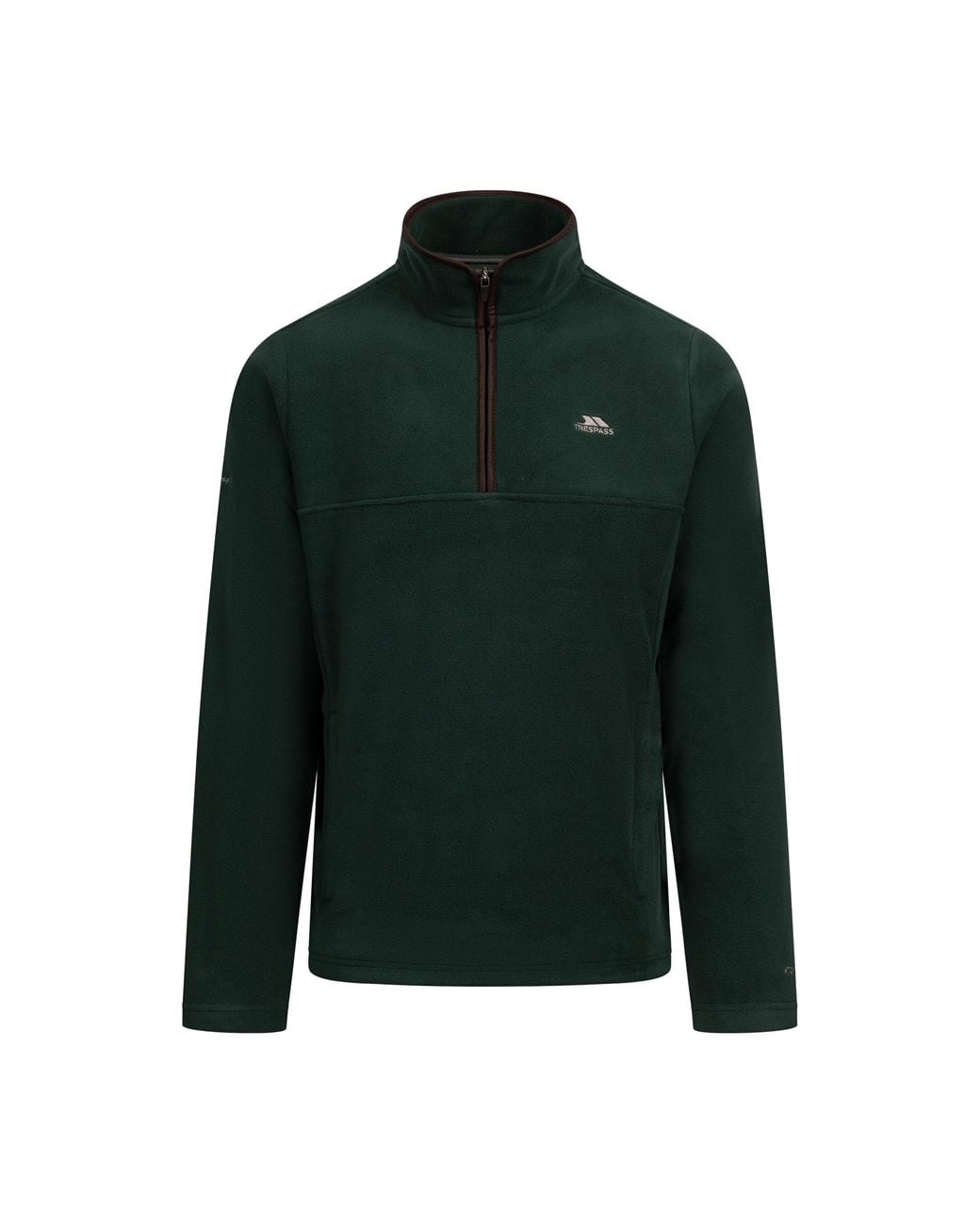 Trespass Green Huntar Fleece Top (Dark) for men