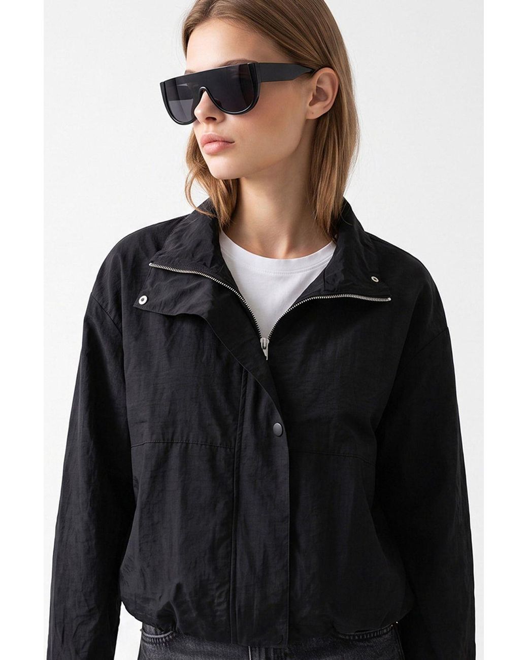 MixRay Black Baumwollblazer