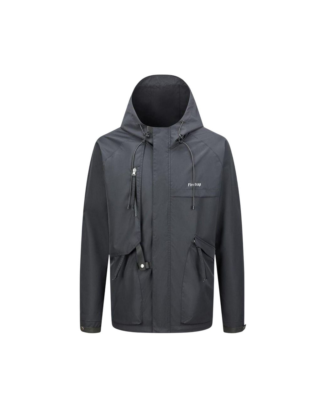 Firetrap Windjack Met Capuchon Voor in het Blue voor heren