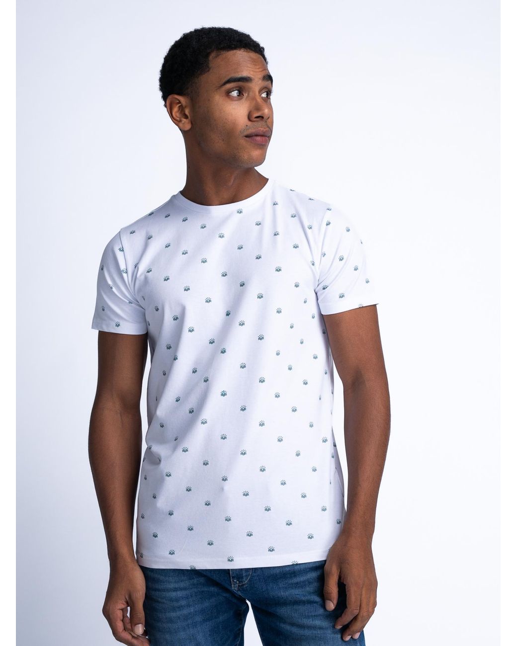 Petrol Industries All-over Print T-shirt Sundown in het White voor heren