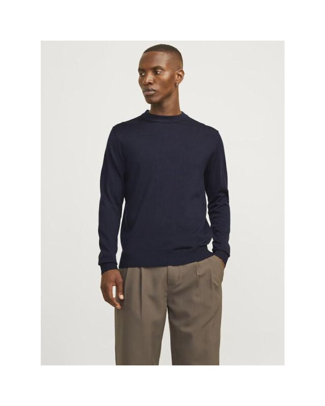 Jack & Jones Jprblamilano Stitch Knit Crew Neck Sn Licht in het Blue voor heren