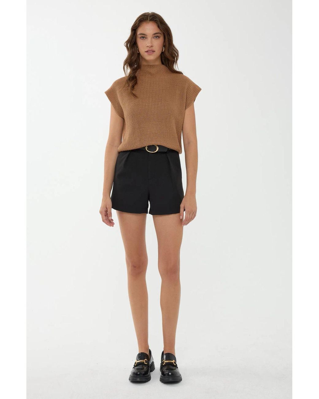 Hiccup Multicolor Half Turtleneck Knit Sweater