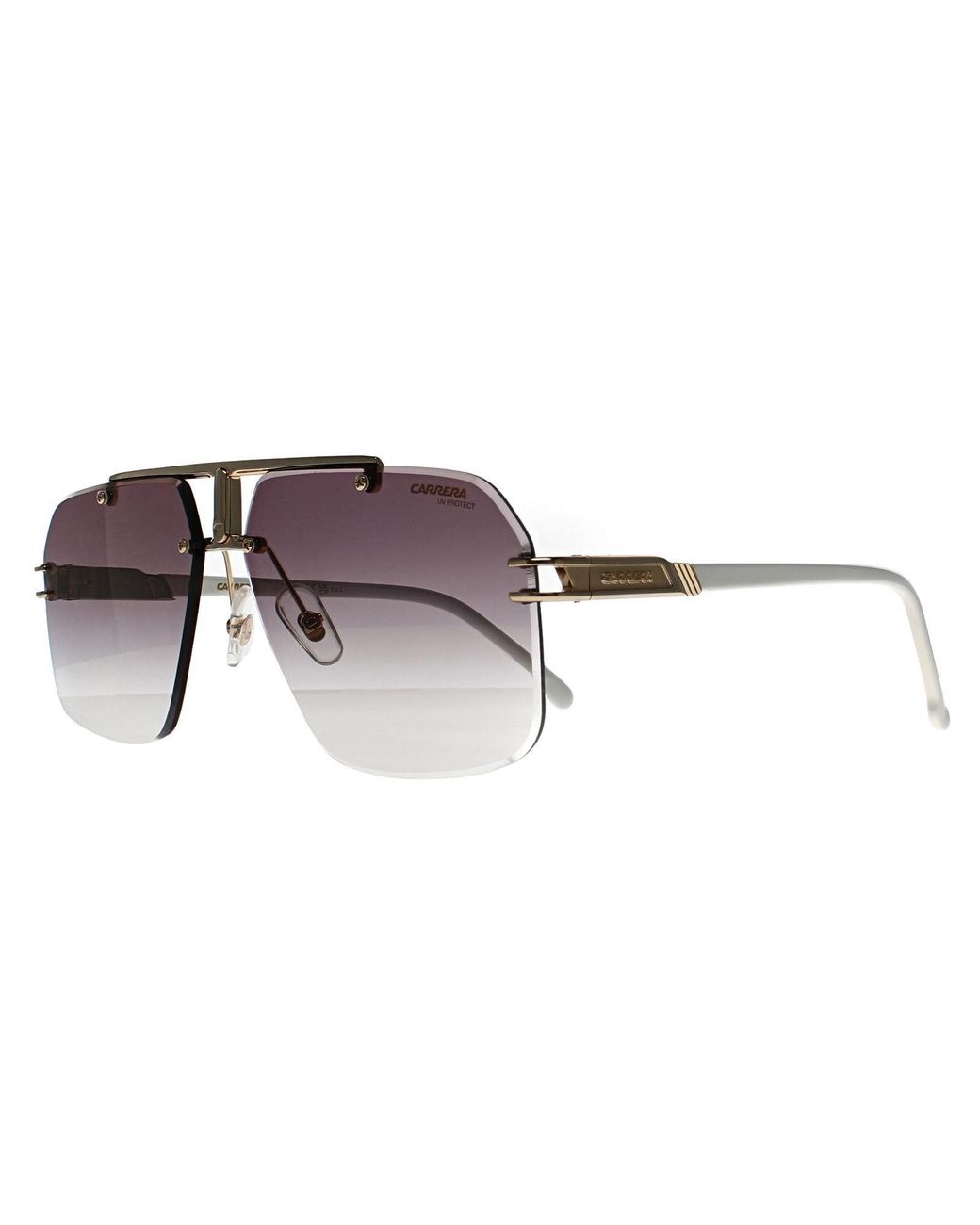 Carrera Purple Rimless Ivory Mirror On Burgundy Gradient 1054/S Metal for men
