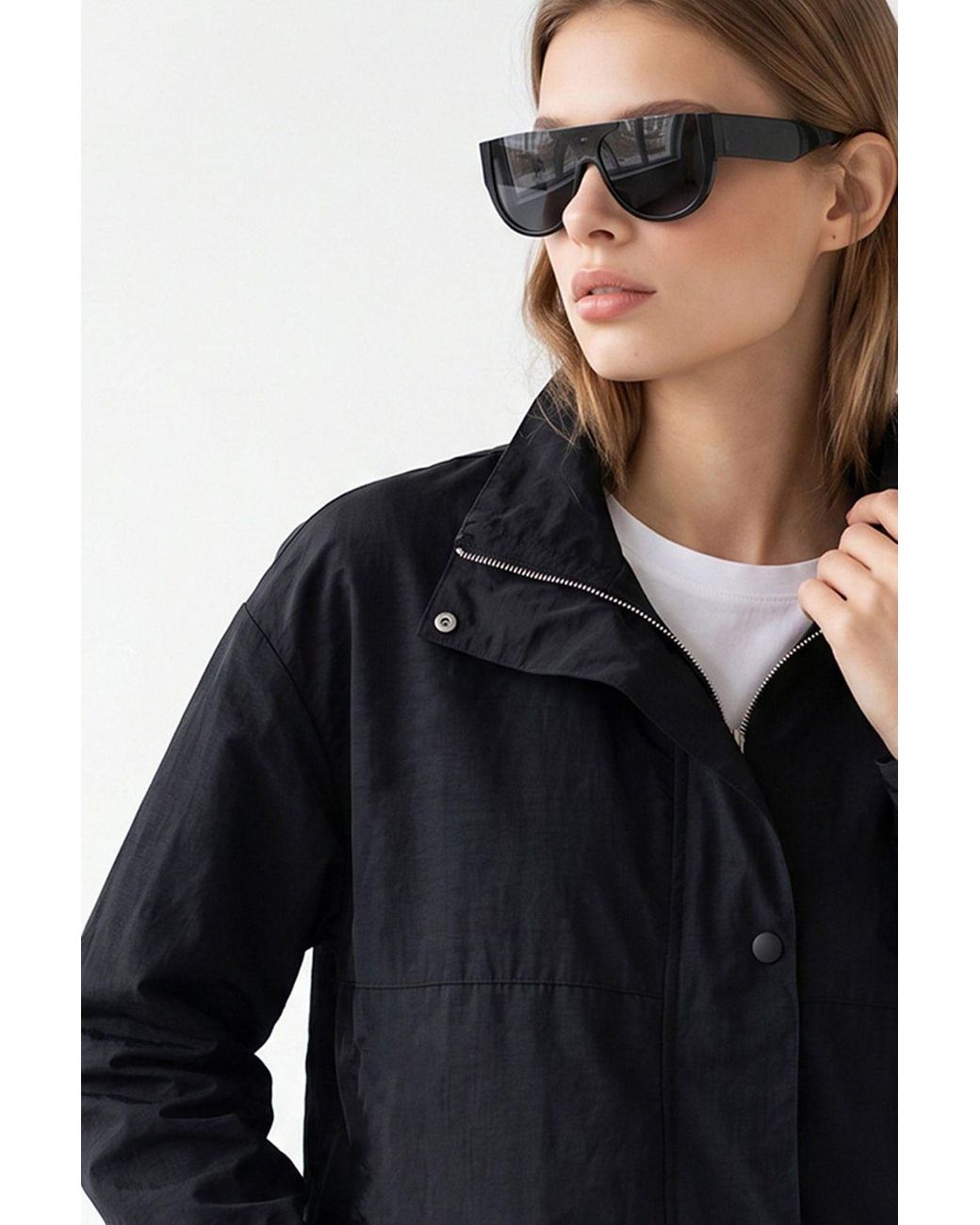 MixRay Black Baumwollblazer