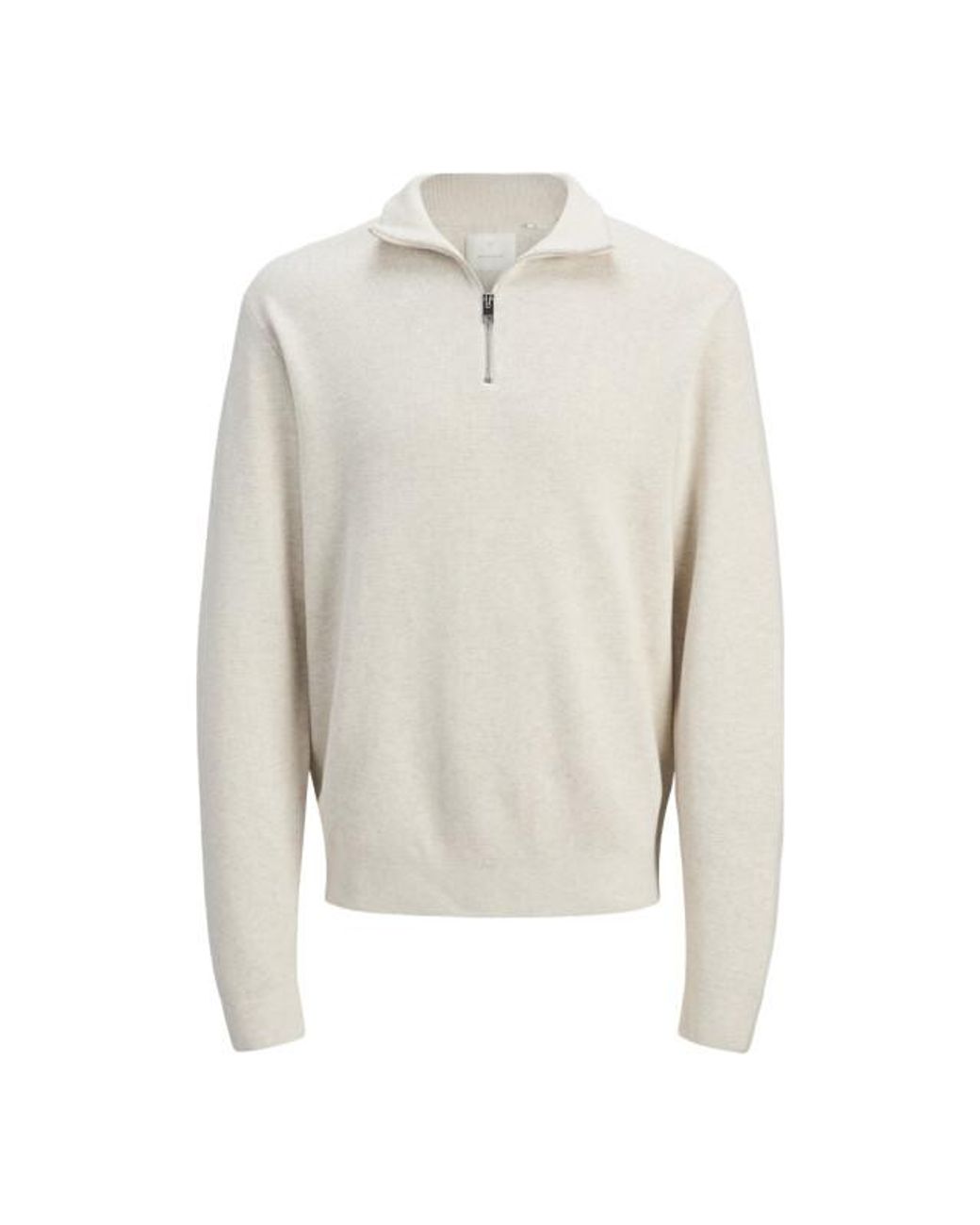 Jack & Jones Trui 12259664 Milano-Cloud Dancer in het White voor heren