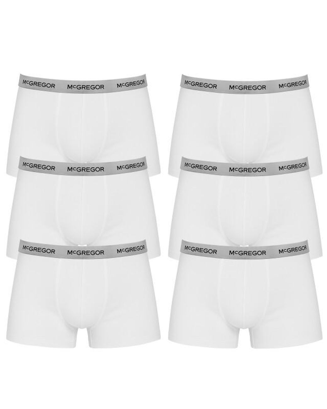 Mcgregor Premium Boxershort 6-Pack in het White voor heren
