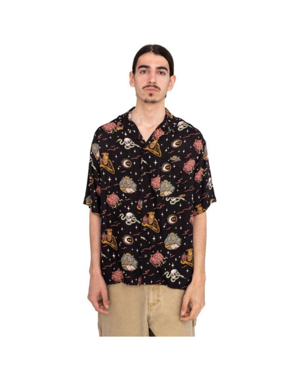 Element Overhemd in het Black voor heren