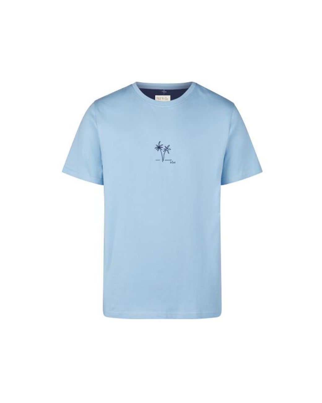 Phil & Co. Berlin Shortama Korte Pyjama Set Lichtblauw in het Blue voor heren
