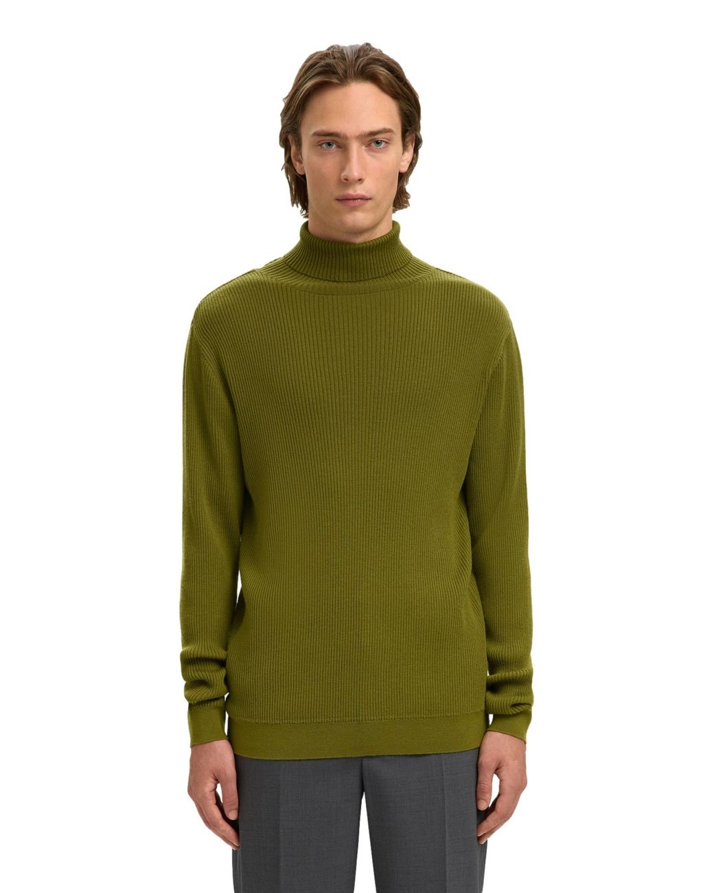 SELECTED Geselecteerde Herenpullover in het Green voor heren