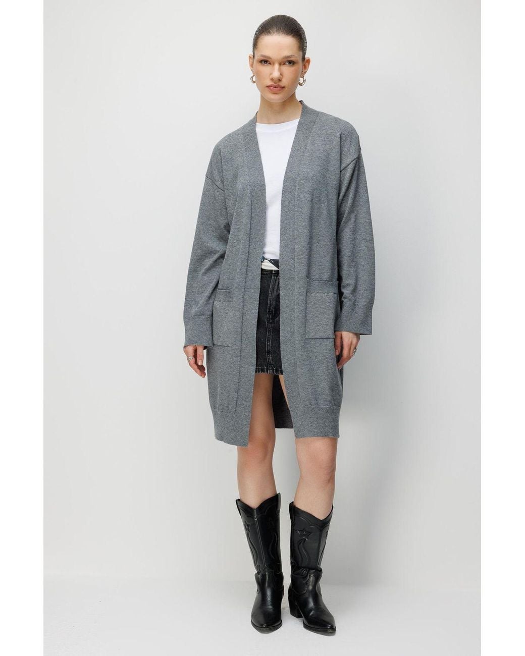 MixRay Gray Baumwollcardigan