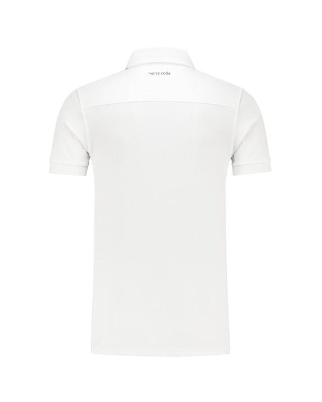 MORSE CODE Polo in het White voor heren